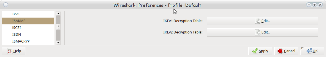 ISAKMP Preferences