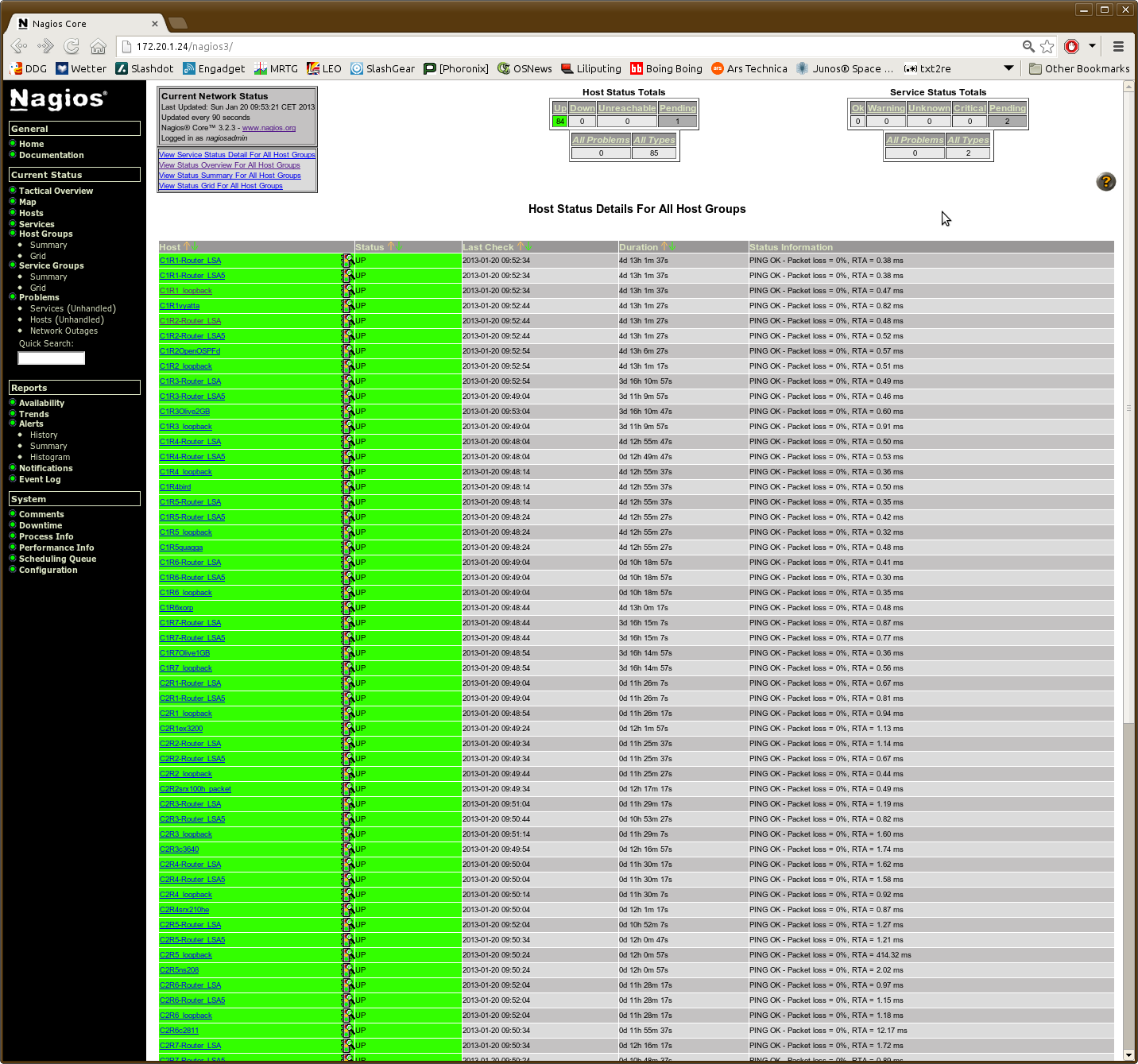 Nagios - Once Again, Green Happy network!